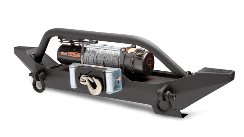 Body Armor 4x4 Front Winch Bumper 3/16" Steel with Skid Plate and Light Tabs