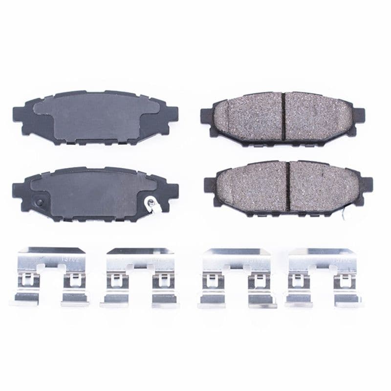 PowerStop Z17 Evolution Plus Ceramic Brake Pads for Stock Fitment with Stainl...