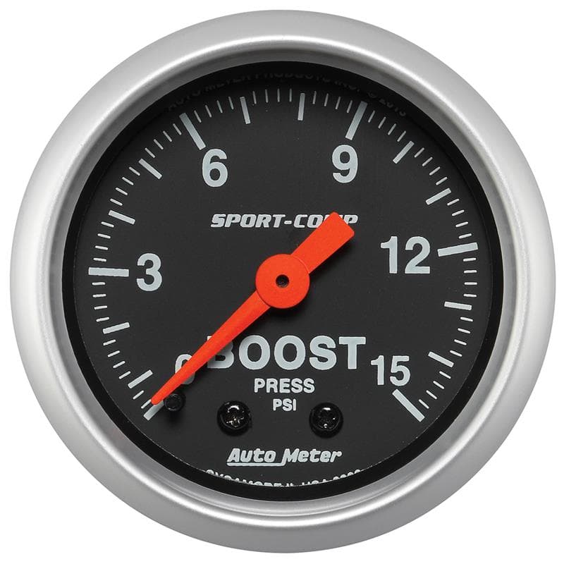 AutoMeter Mechanical Boost Gauge 1/8" NPT Pressure Connection - Image 2