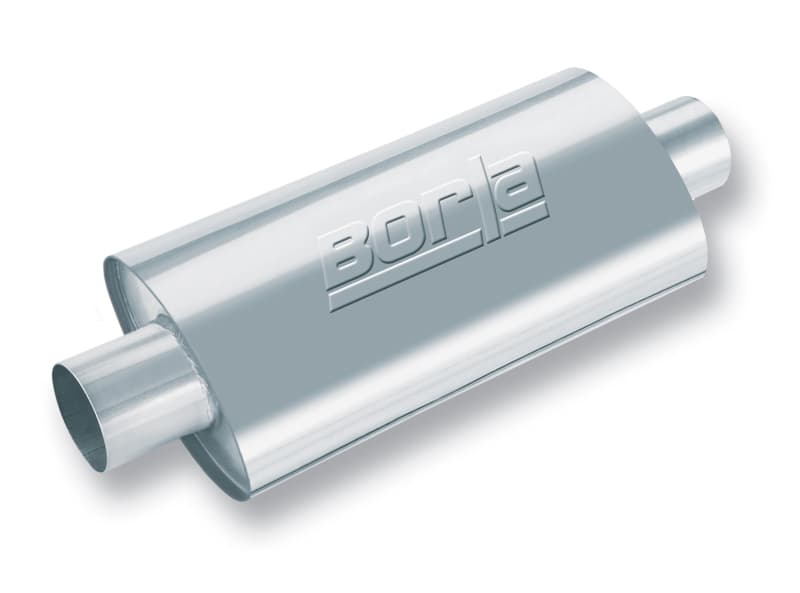 Borla XR-1 Muffler Stainless Steel Offset Oval Racing Muffler