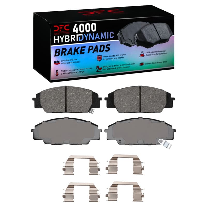 DFC 4000 HybriDynamic Brake Pads Consistent Pedal Feel Low Dust Low Noise