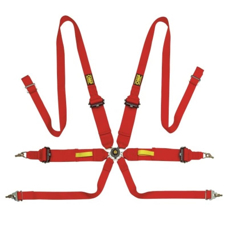OMP Tecnica 3/2 Safety Harness Red