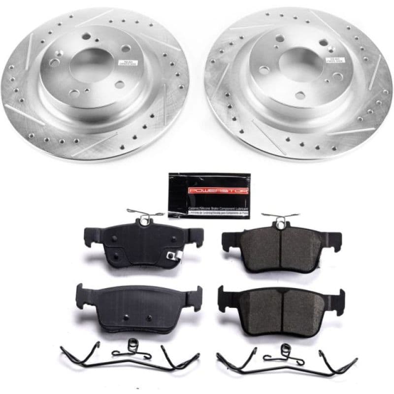 PowerStop Z23 Evolution Sport Brake Kit for Daily Driver with Carbon-Fiber Ce...