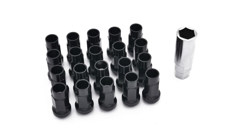 ISR Performance Steel 50mm Open Ended Lug Nuts M12x1.25 Black