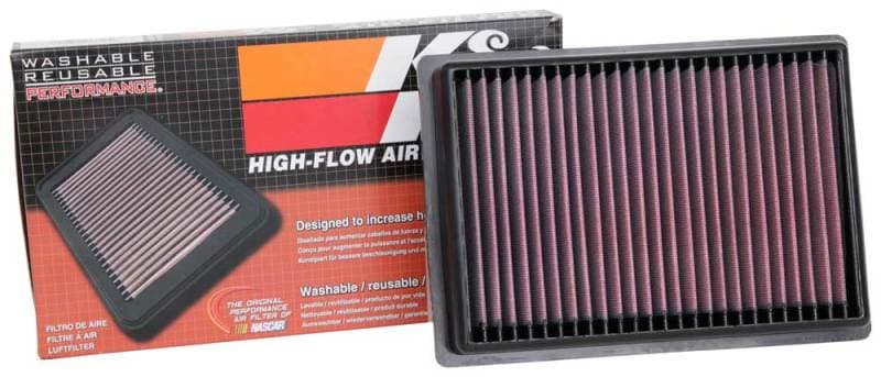 K&N Engineering Drop-In High-Flow Air Filter Reusable Washable - Image 4