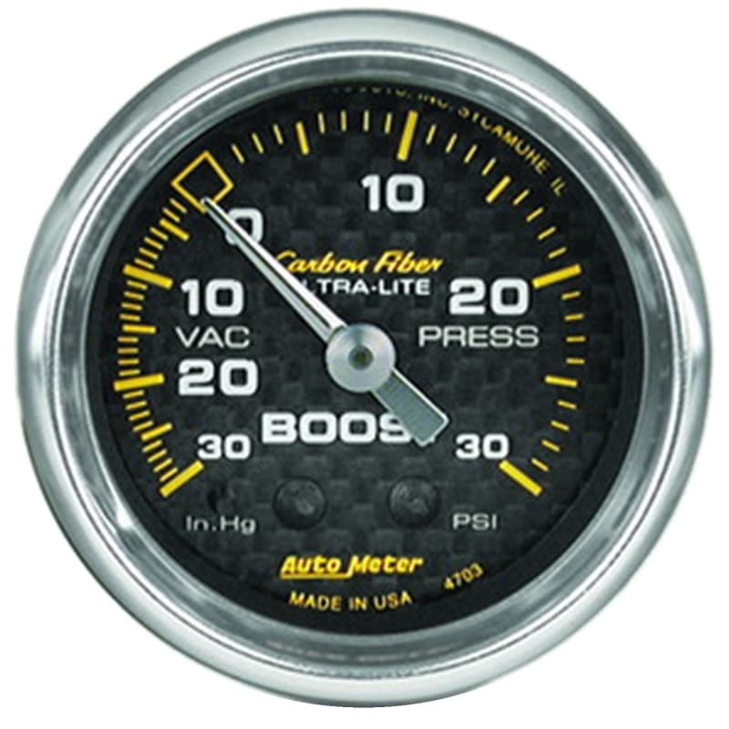 AutoMeter Mechanical Boost/Vacuum Gauge 1/8" NPT High Precision - Image 2