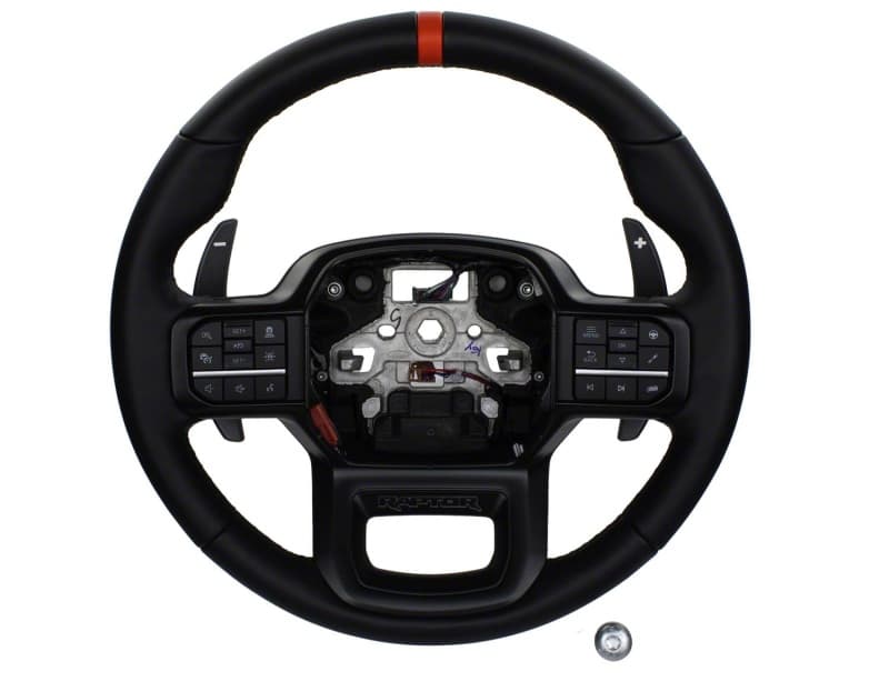 Ford Racing Steering Wheel for Ford Mustang with Paddle Shifters Black