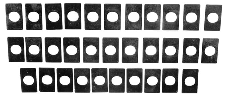 Ford Racing Rocker Arm Shim Kit for Bolt-Down Roller Rocker Arms with 32 Shims - Image 3