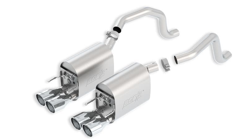 Borla Axle-Back Exhaust for Chevy C6 Dual 4" T-304 Stainless Steel Tips - Image 2