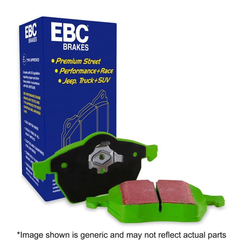 EBC Greenstuff Brake Pad Set for Street Driving High Initial Effect Up to 600°C - Image 5