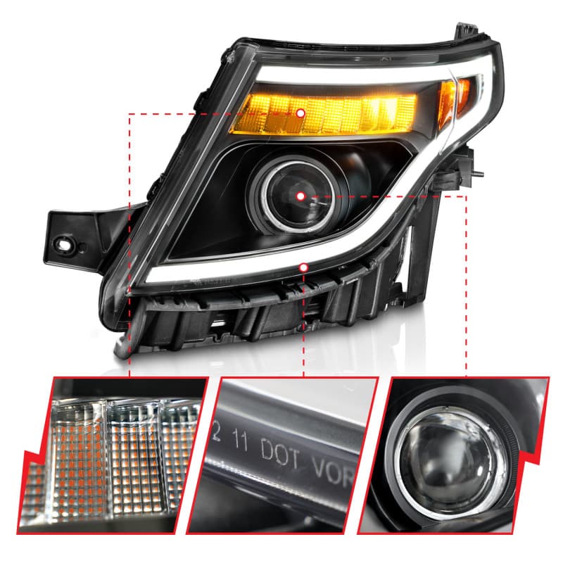 ANZO LED Projector Headlights for Chevy C6 111575 - Image 4