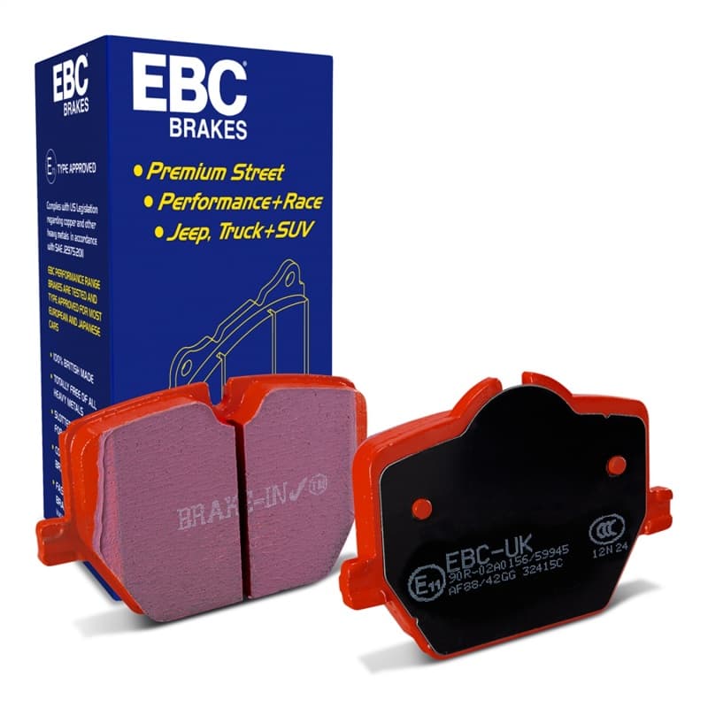 EBC Redstuff Brake Pad Set for Chevy C6 Low Dust Ceramic Compound