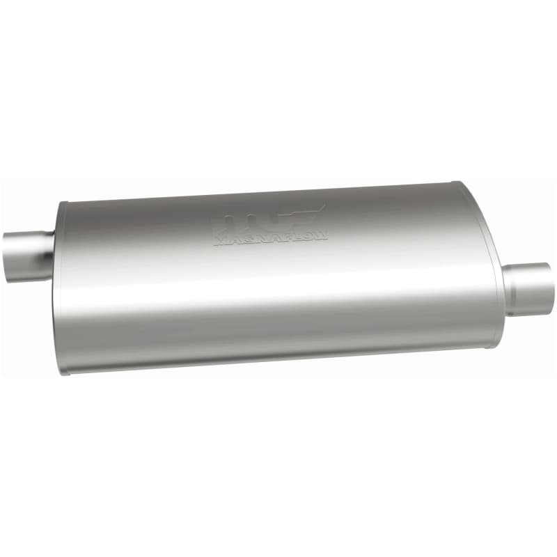 Magnaflow SS Muffler 5x8in Oval Straight-Through Stainless Steel Core - Image 5