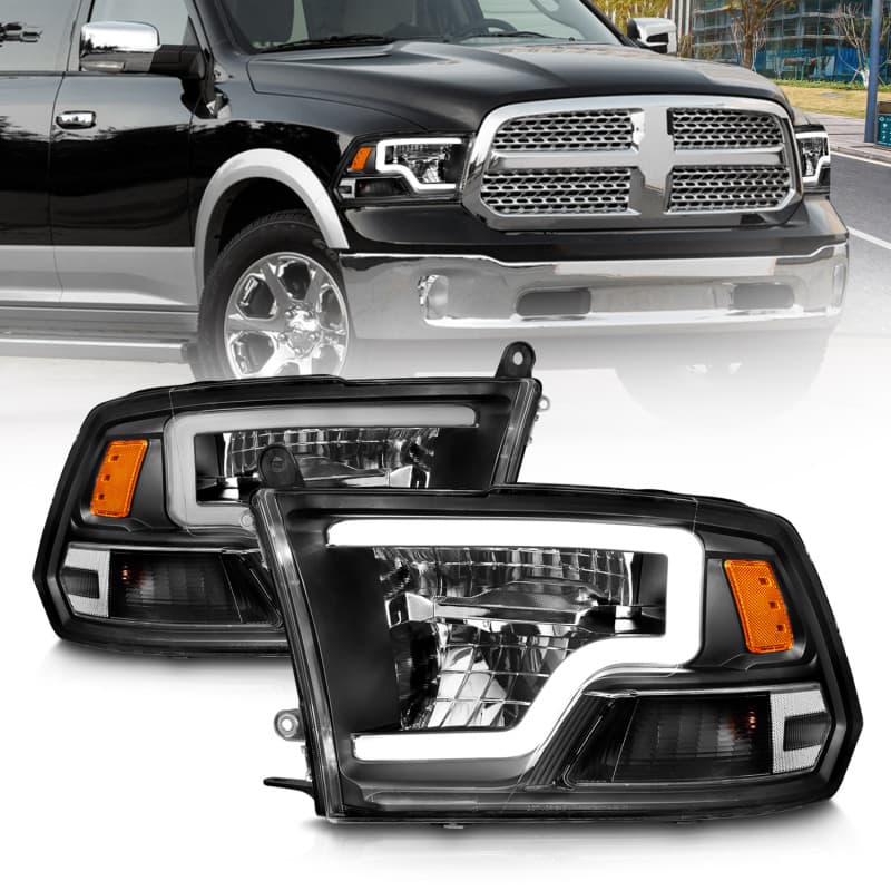 ANZO LED Projector Headlight Set for Chevy C6 Clear Lens Black Housing - Image 2