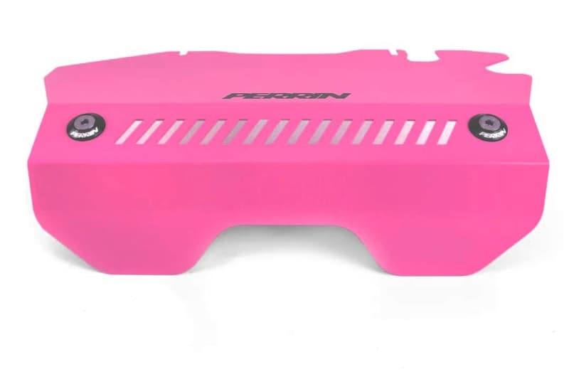 Perrin Performance Engine Cover Kit for Subaru WRX 15-21 Hyper Pink - Image 4