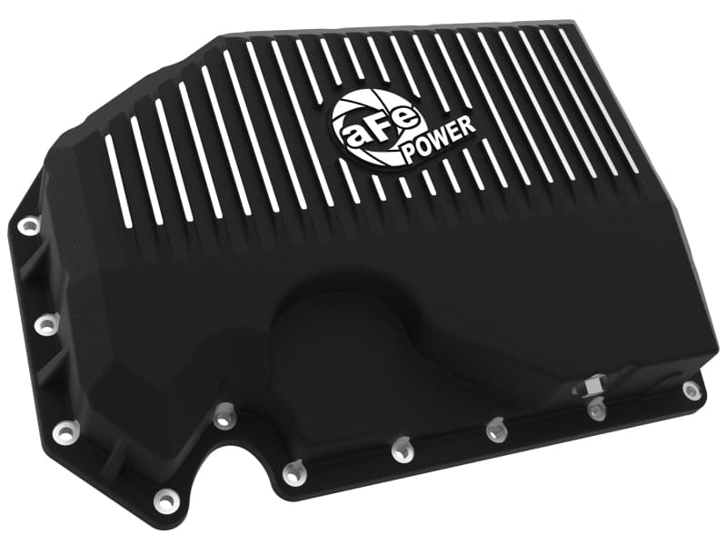 aFe Oil Pan for Increased Capacity with Magnetic Drain Plug and Cooling Fins - Image 3