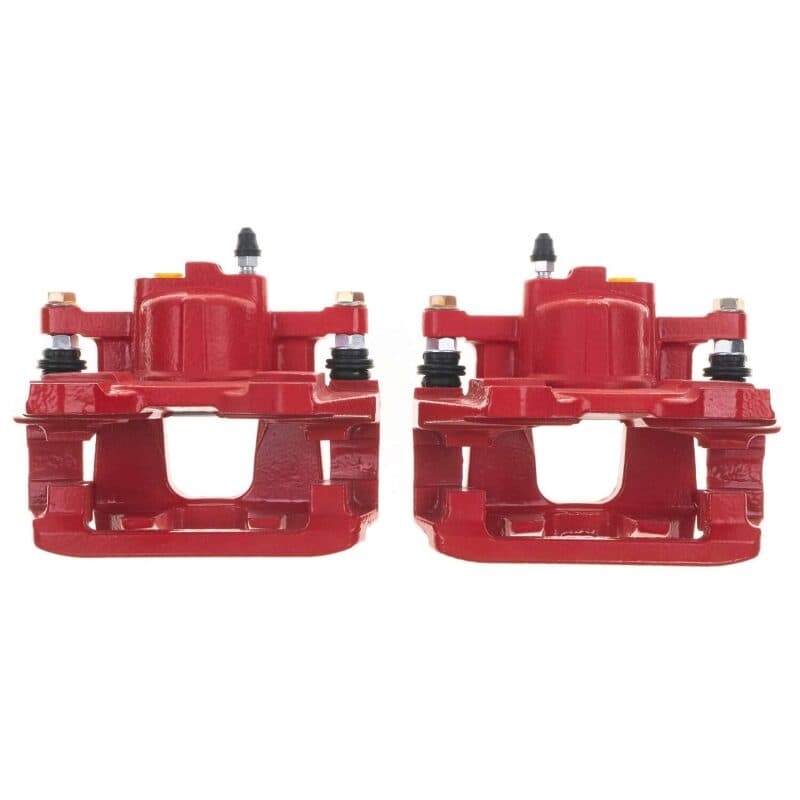 PowerStop Brake Calipers Pair Electrostatic Red Powder Coat Durable Coating - Image 5