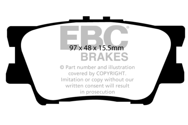 EBC Ultimax2 Brake Pad Set for Urban/Daily Driver OEM Replacement