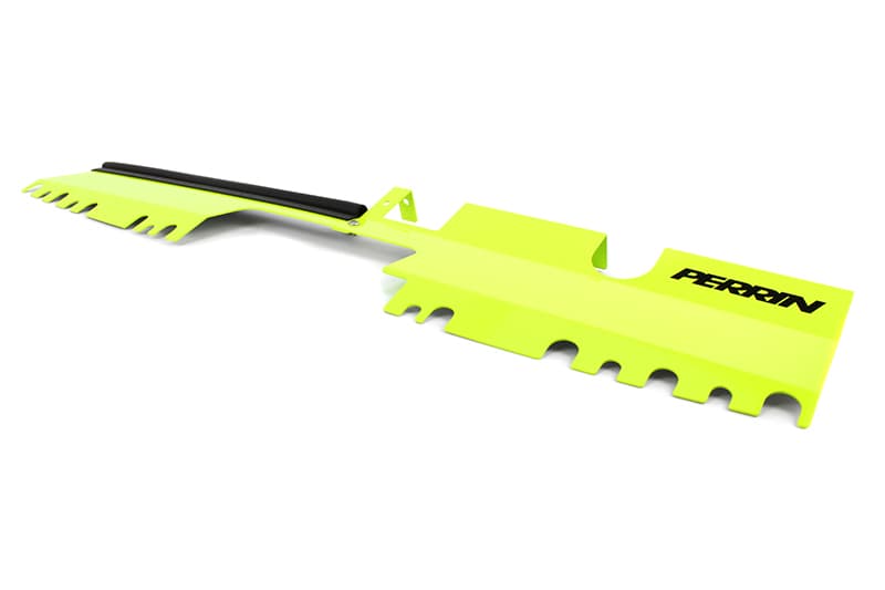 Perrin Performance Radiator Shroud for 15-21 Subaru WRX/STI Neon Yellow - Image 4