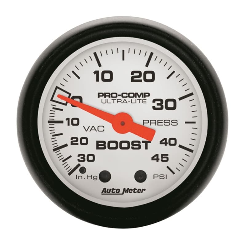 AutoMeter Mechanical Boost/Vac Gauge 1/8" NPT High Precision 5708