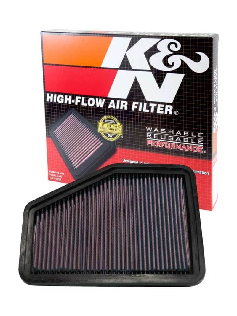 K&N Engineering Drop-In High-Flow Air Filter Washable Reusable - Image 3