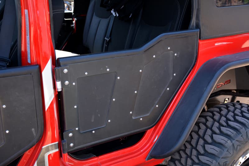 DV8 Offroad Half Doors for Jeep JK Lightweight Aluminum Mesh Replacement Panels