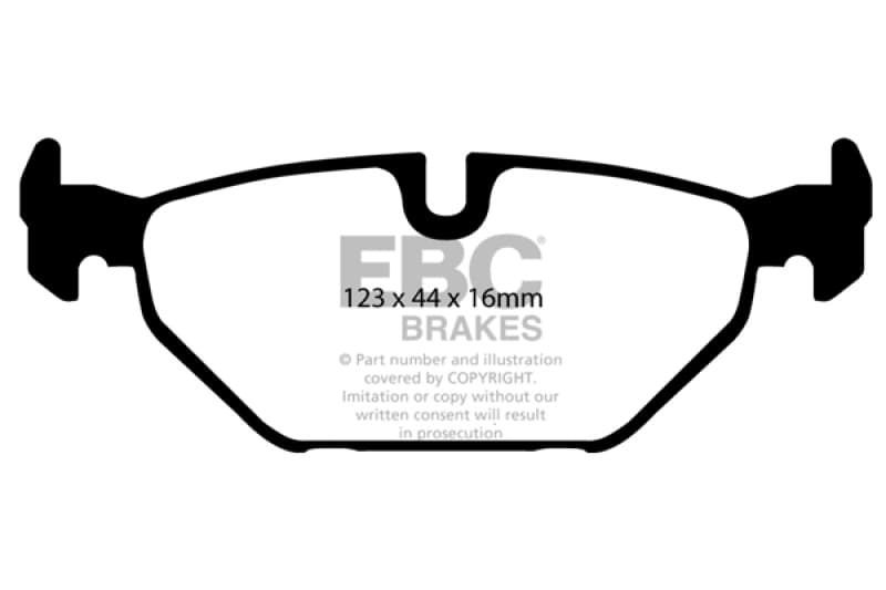 EBC Brake Pad Set for Chevy C6 Yellowstuff High Friction Performance
