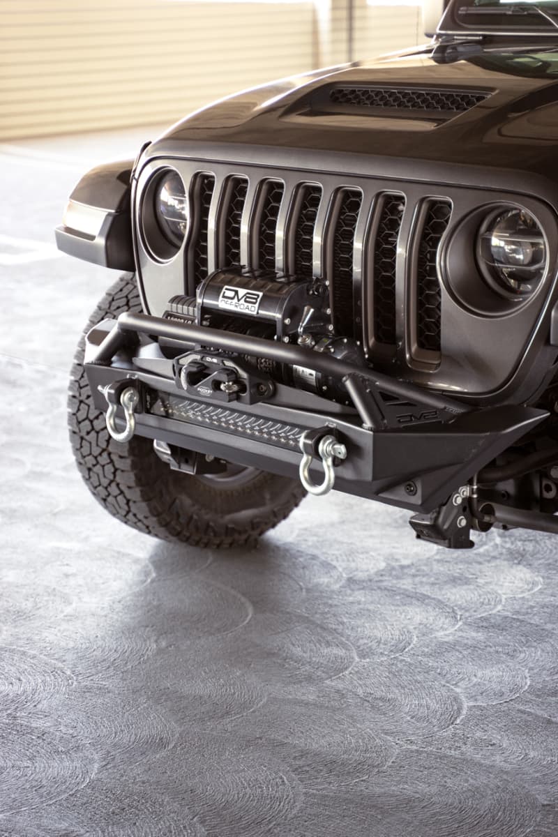 DV8 Offroad Stubby Winch Front Bumper for Wrangler JK/JL & Gladiator JT with ... - Image 4