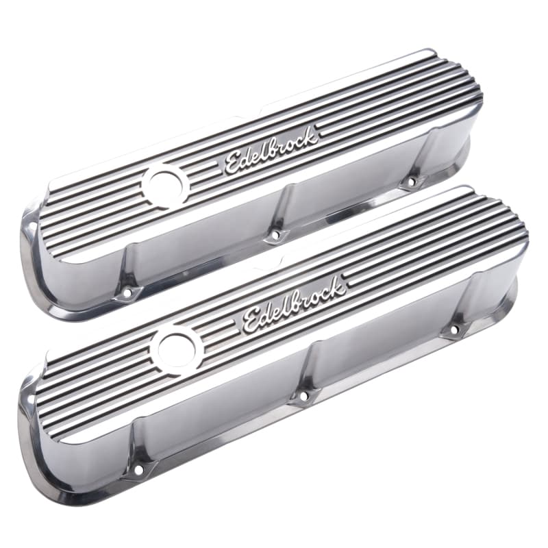 Edelbrock Valve Covers for Ford 289/302/351W 4264 Elite II Die-Cast Aluminum - Image 3
