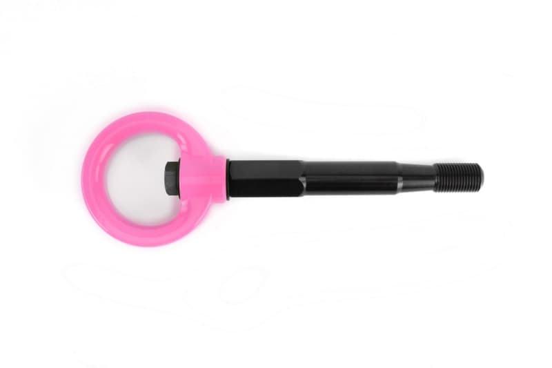 Perrin Performance Tow Hook Kit for 15-17 Subaru WRX/STI Hyper Pink Front - Image 3