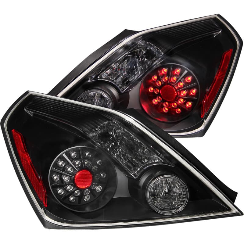 ANZO LED Taillight Assembly for 2Dr Models Clear Lens Black Housing Pair - Image 2
