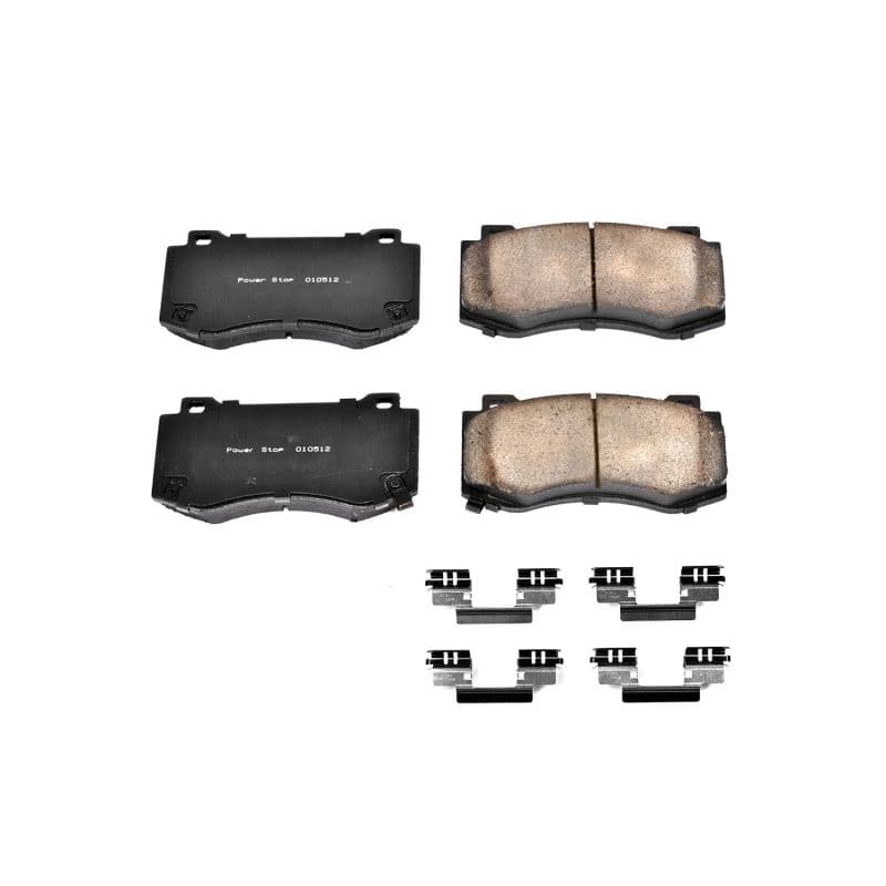 PowerStop Z17 Evolution Plus Ceramic Brake Pads with Stainless Steel Hardware