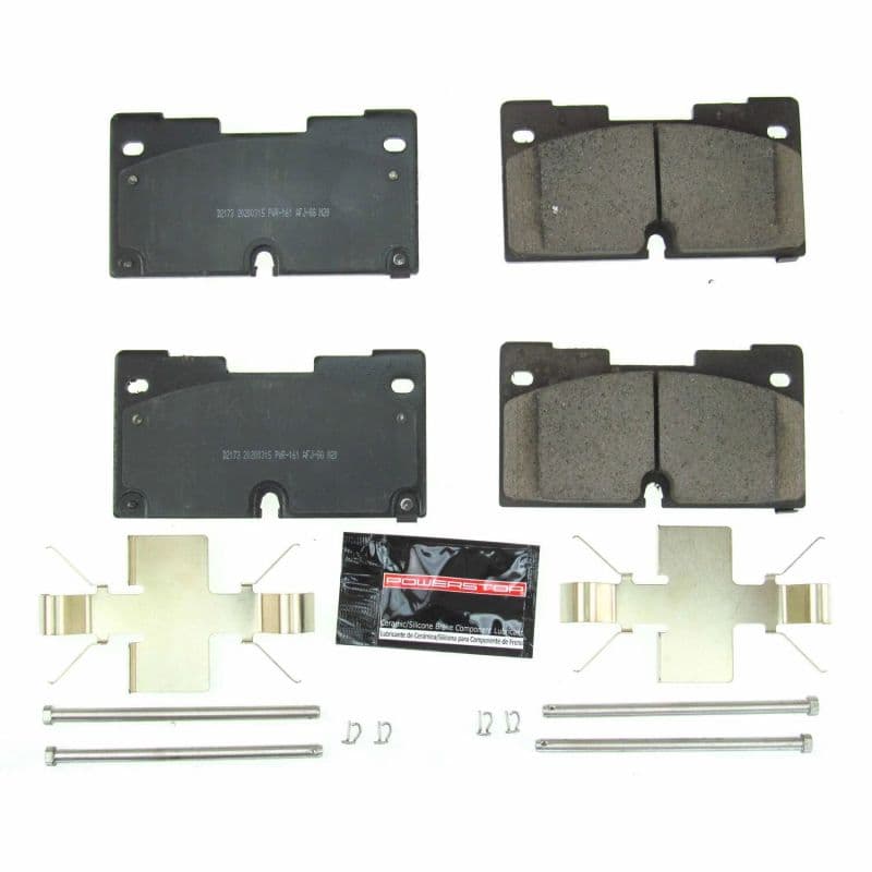 PowerStop Z23 Evolution Ceramic Brake Pads for Chevy C6 Carbon-Fiber Low Dust