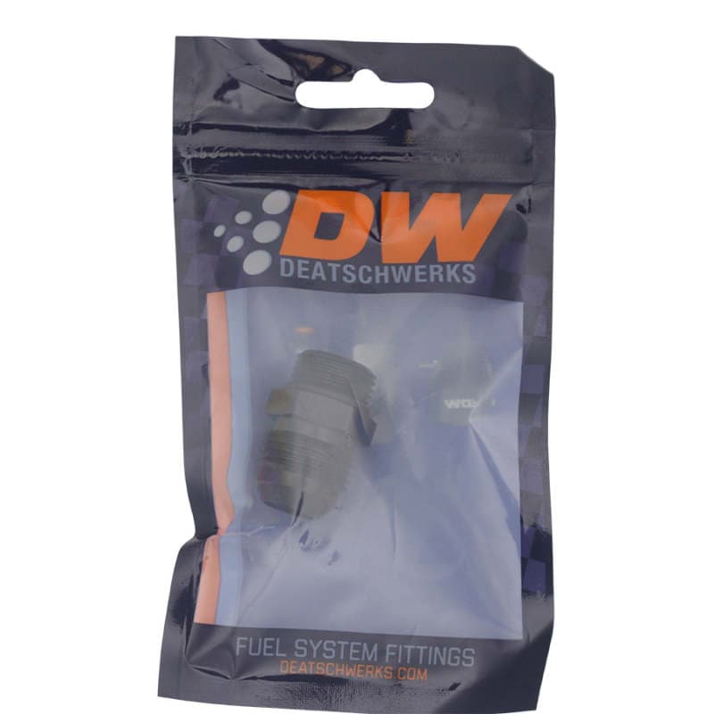 DeatschWerks ORB to AN Adapter 8AN Male to 10AN Male Flare Anodized Matte Black - Image 2