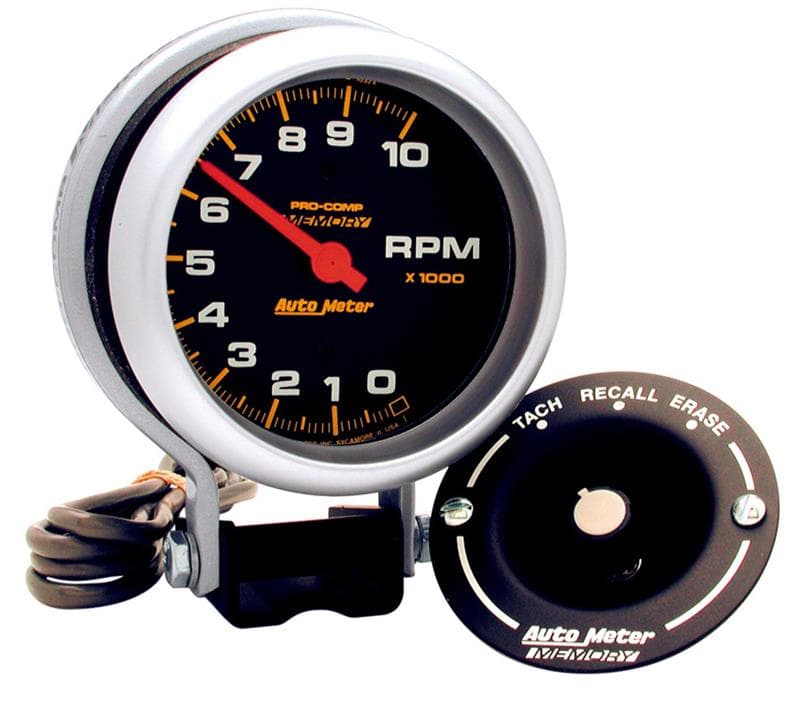 AutoMeter Tachometer for Performance Vehicles 0-10,000 RPM with LED Shift Light - Image 2