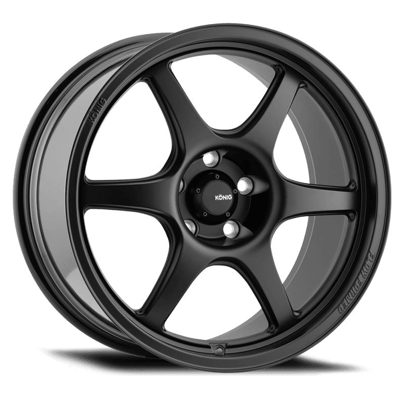 Konig Hexaform 18x9.5 5x114.3 ET35 Matte Black Wheels