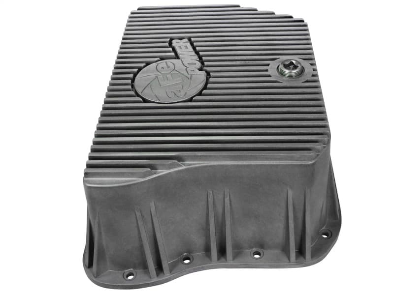aFe POWER Transmission Pan for Trucks Deep Capacity Aluminum with Cooling Fins - Image 4