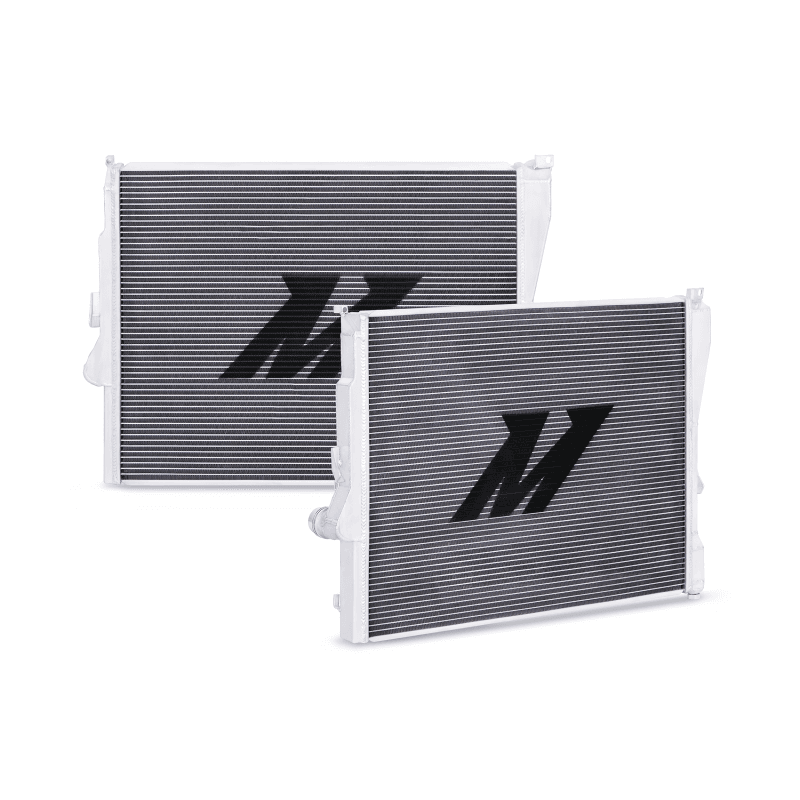 Mishimoto Aluminum Radiator for BMW E46 Non-M 2-Row Core Polished End Tanks - Image 2