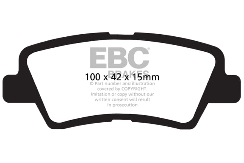 EBC Ultimax2 Brake Pad Set for Urban/Daily Driver OEM Replacement