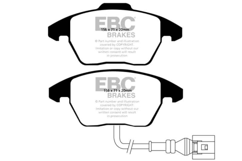 EBC Greenstuff Brake Pad Set for Chevy C6 6-Piston Front