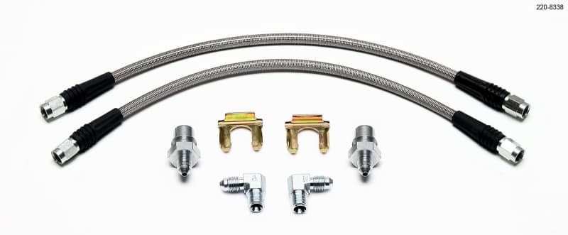 Wilwood Flexline Brake Hose Kit for 1988-1996 Corvette SL4/SL6 Front Caliper