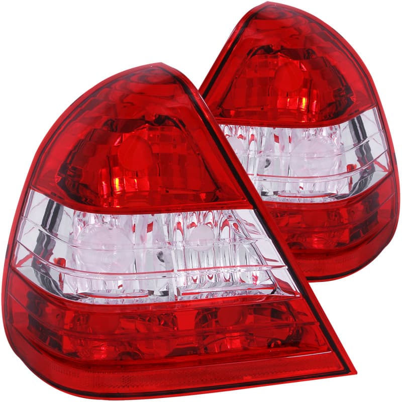 ANZO Tail Light Assembly for 4Dr Models Red/Clear Lens Pair Plug & Play
