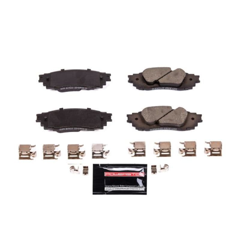 PowerStop Z23 Evolution Ceramic Brake Pads for Chevy C6 Carbon-Fiber Low-Dust