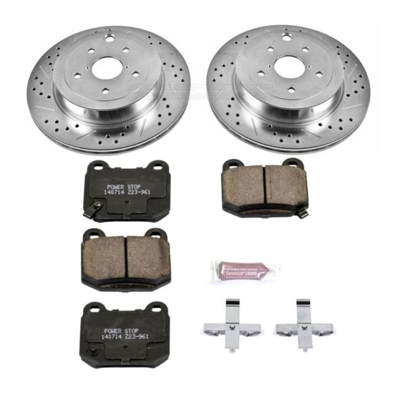 PowerStop Z23 Evolution Sport Brake Kit for Daily Driver with Carbon-Fiber Ce...