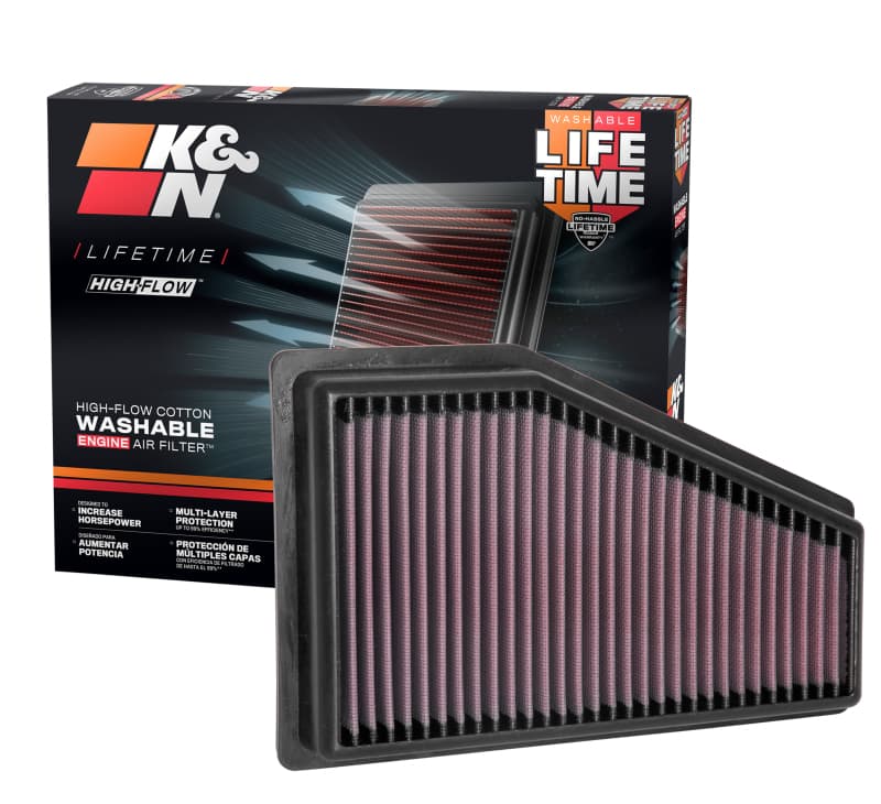 K&N Engineering Drop-In High-Flow Washable Air Filter 33-5089 - Image 5