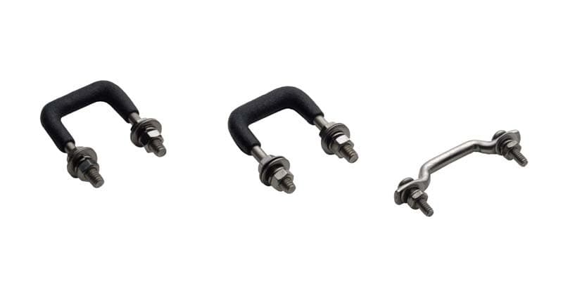 Kentrol Windshield Tie Down Kit for Jeep CJ 55-86 Polished Silver