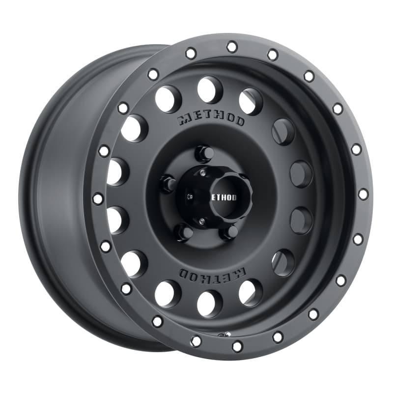 Method Wheels MR307 17x8.5 0mm Offset 5x5 94mm CB Matte Black Wheel