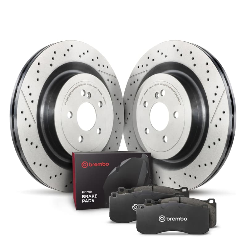 Brembo OE Brake Rotors UV Coated OE Equivalent with Hardware