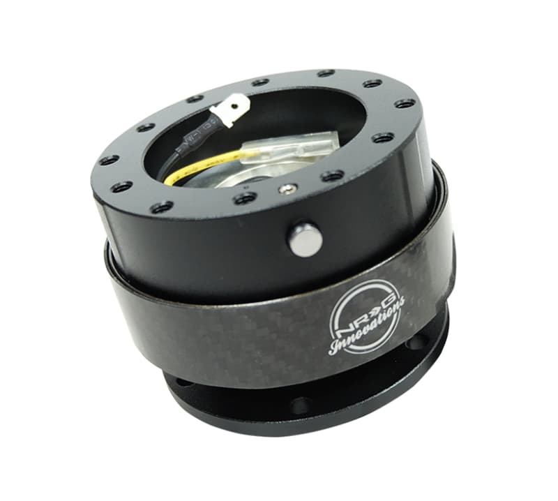 NRG Quick Release Gen 2.0 Steering Wheel Hub Black Carbon Fiber Ring - Image 3