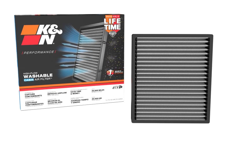 K&N Engineering Cabin Air Filter VF2089 Washable Reusable Replacement - Image 4